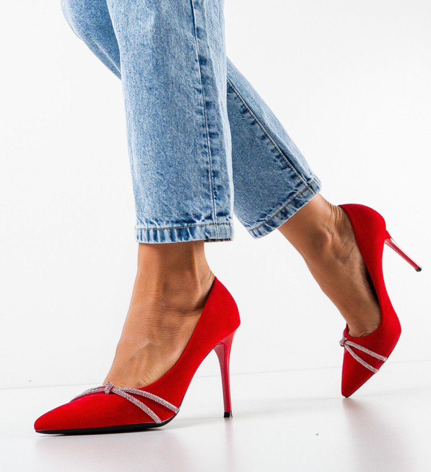 Piros Norah Cipők