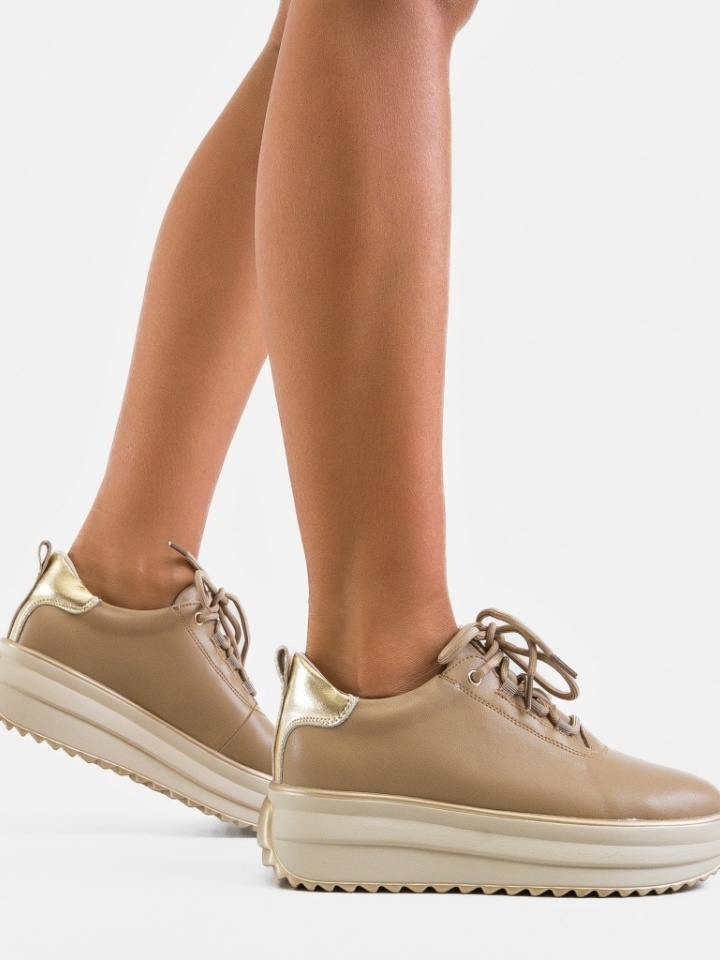 Khaki Tetyk Casual Cipők - Img 3