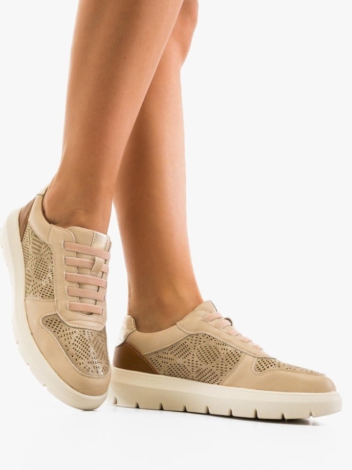 Bézs Philim Casual Cipők - Img 4