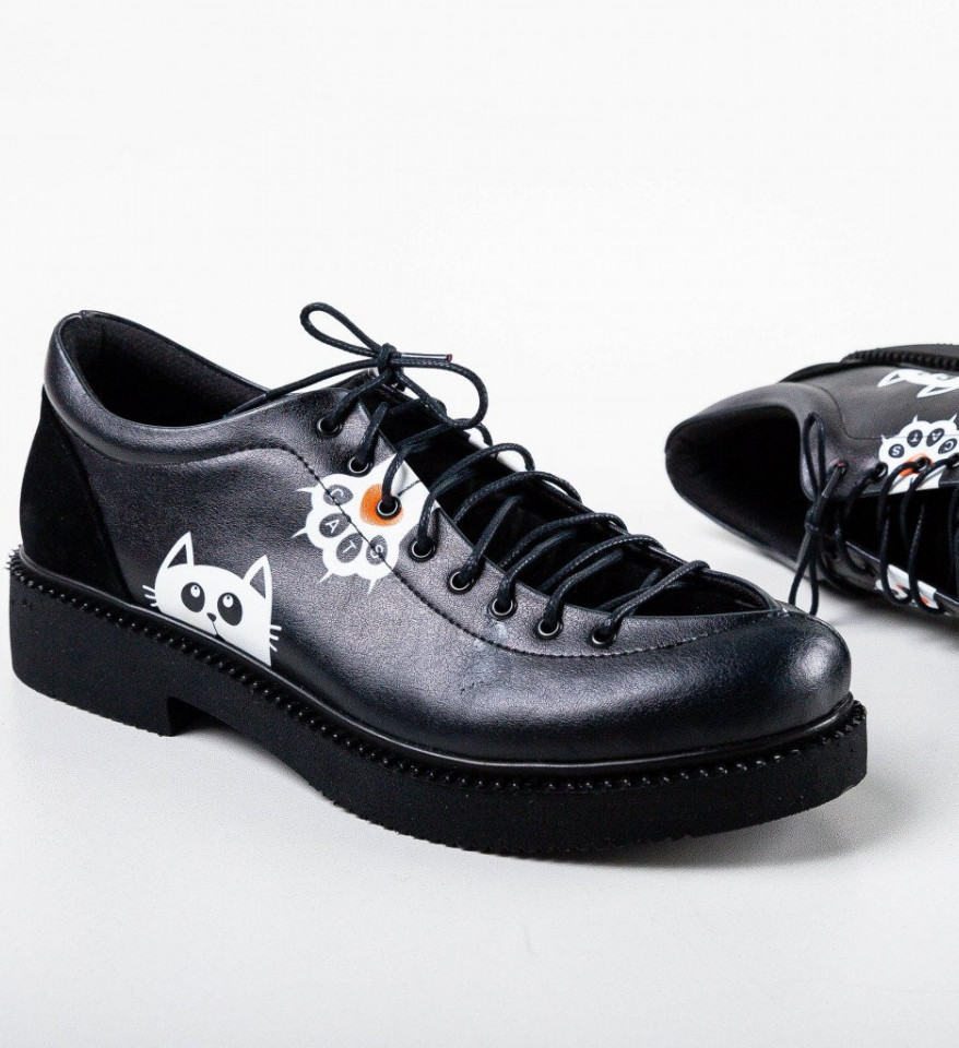 Fekete Simion Casual Cipők