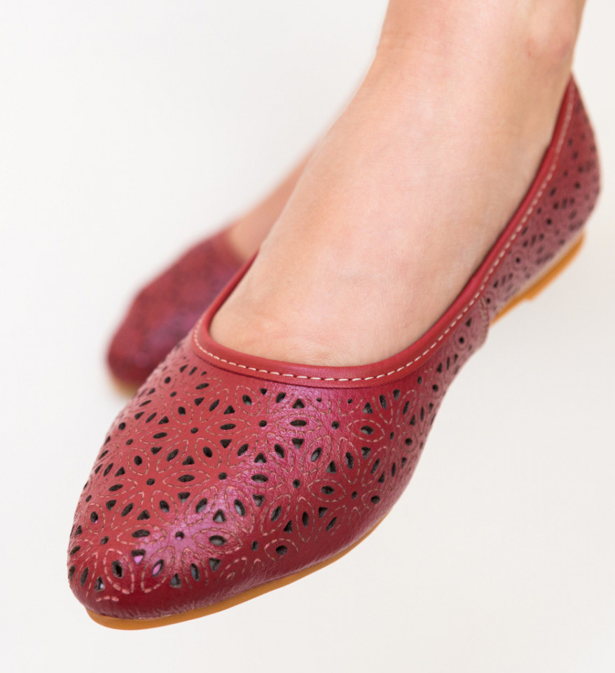 Piros Anish Balerina Cipők