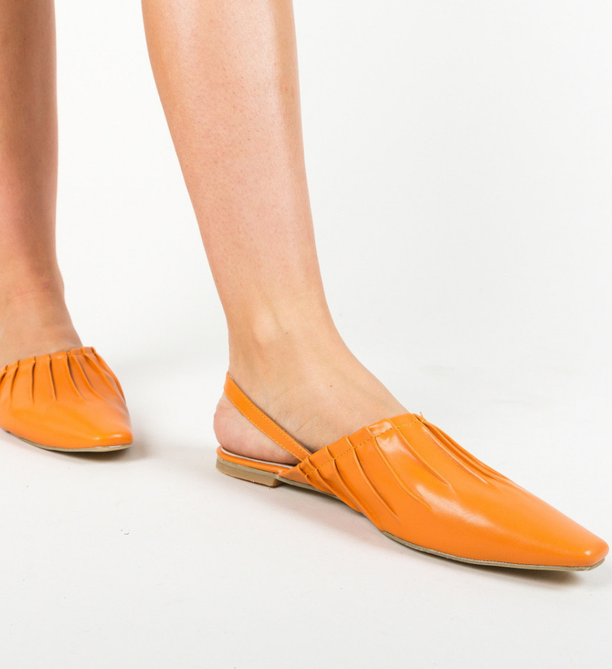 Narancssárga Miror Balerina Cipők