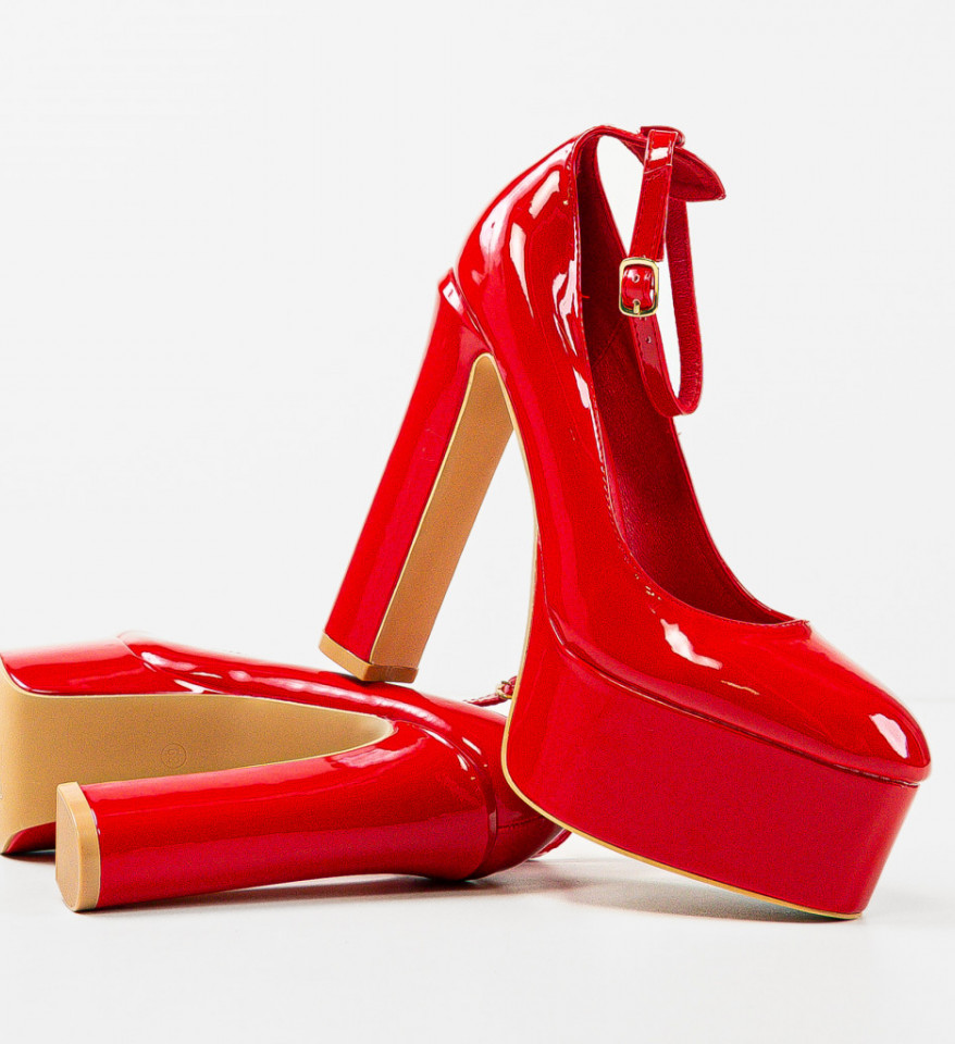 Piros Elysia Cipők