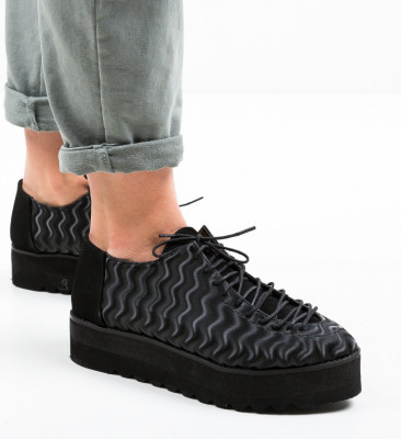Fekete Asco Casual Cipők