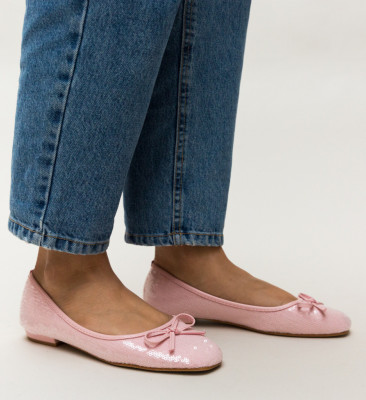 Rózsaszín Rishi Balerina Cipők