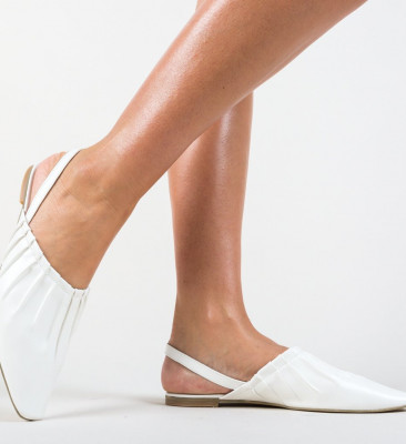 Fehér Miror Balerina Cipők