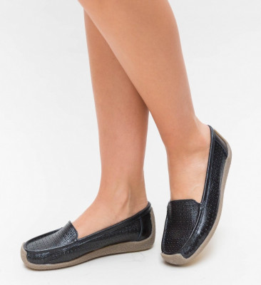 Fekete Opos Casual Cipők