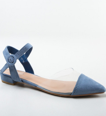Kék Printe Casual Cipők
