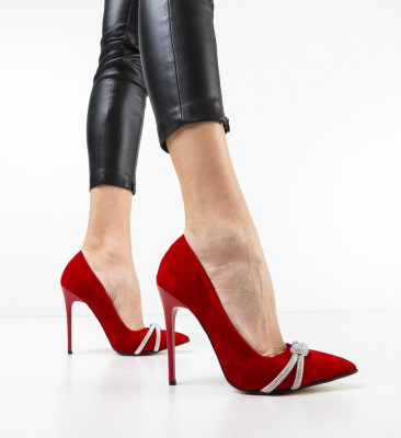 Piros Casette Cipők