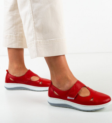 Piros Hodge Casual Cipők