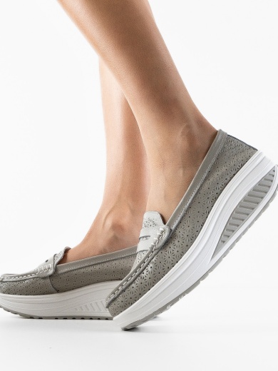 Szürke Fyrya Casual Cipők