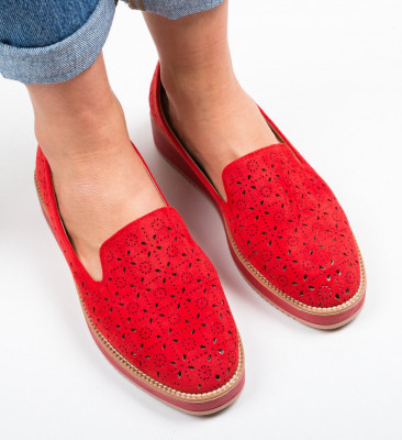 Piros Omega Casual Cipők