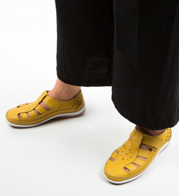 Sárga Saptes Casual Cipők