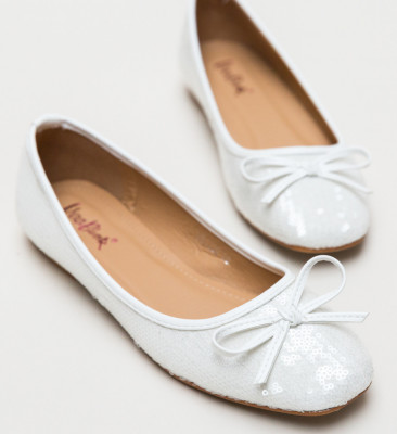 Fehér Rishi Balerina Cipők