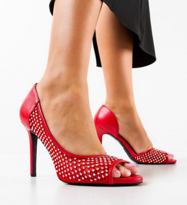 Piros Kimora Cipők