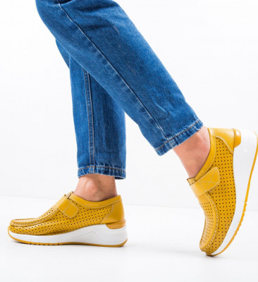 Sárga Farza Casual Cipők