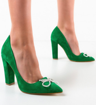 Zöld Saxon Cipők