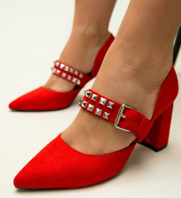 Piros Norman Cipők