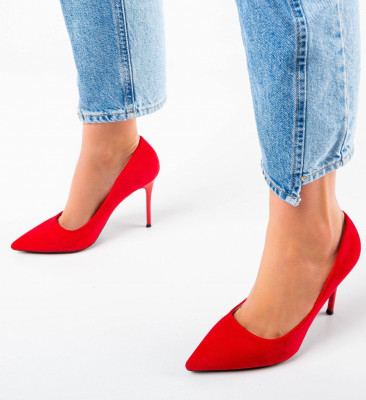 Piros Kalamaka Cipők