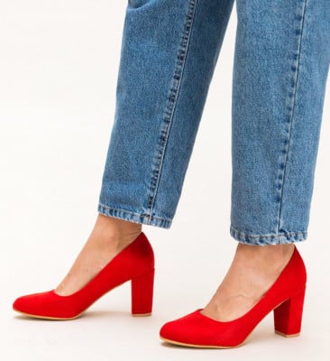 Piros Habil Cipők
