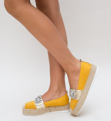 Sárga Cute Casual Cipők