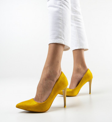Sárga Polon Cipők