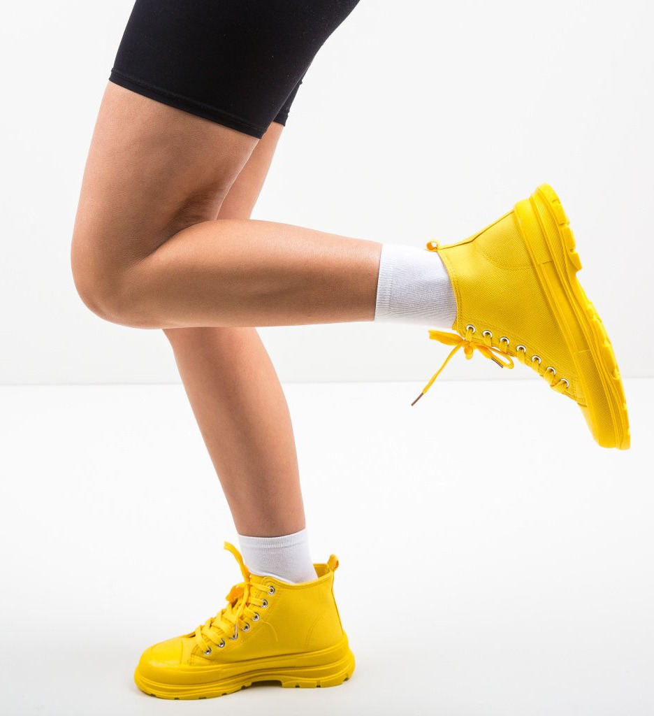 Αθλητικά παπούτσια Braun Κίτρινα