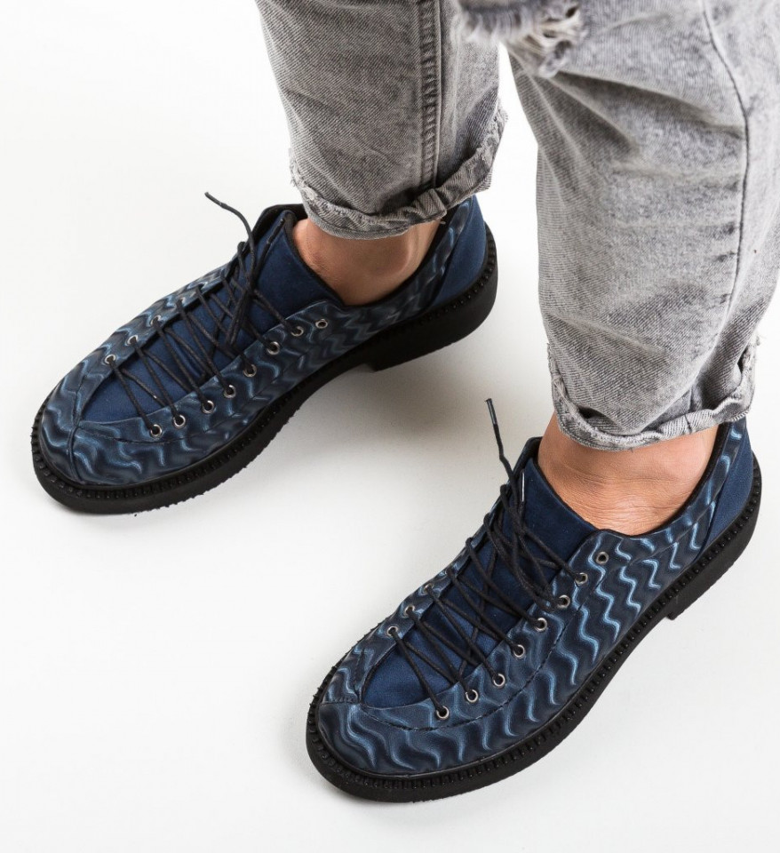 Καθημερινά παπούτσια Simion Σκούρο Μπλε