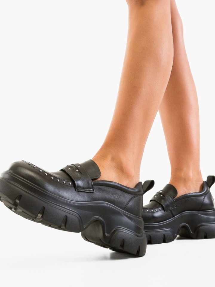 Καθημερινά παπούτσια Allen Μαύρα - Img 2