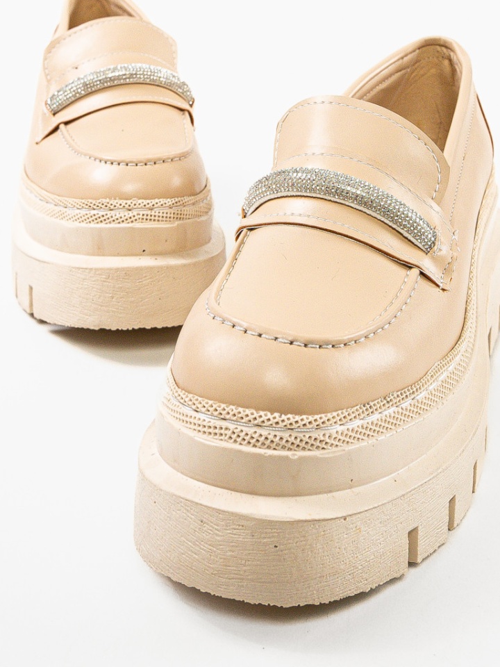Καθημερινά παπούτσια Skenara Μπεζ - Img 5