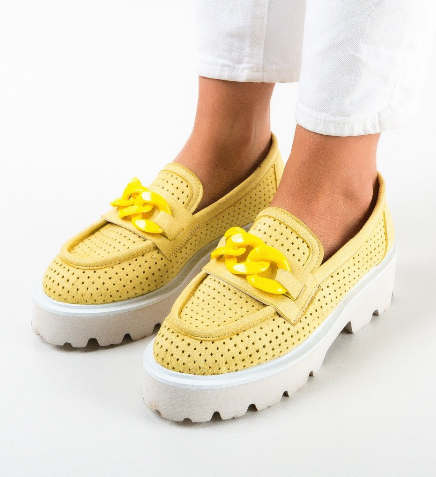 Καθημερινά παπούτσια Halama 2 Κίτρινα