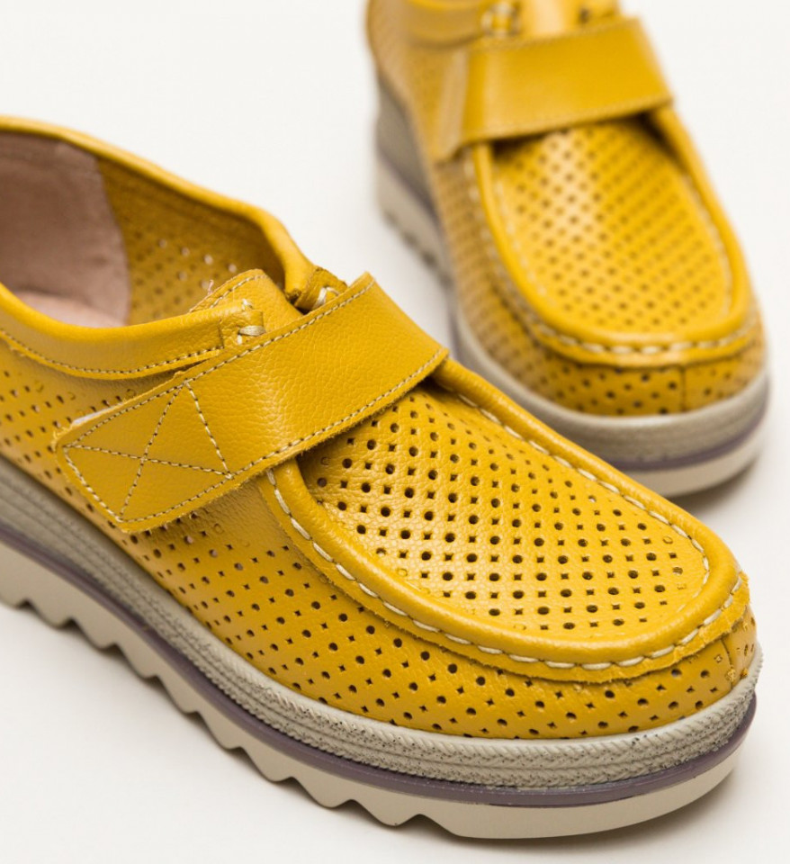 Καθημερινά παπούτσια Histria Κίτρινα