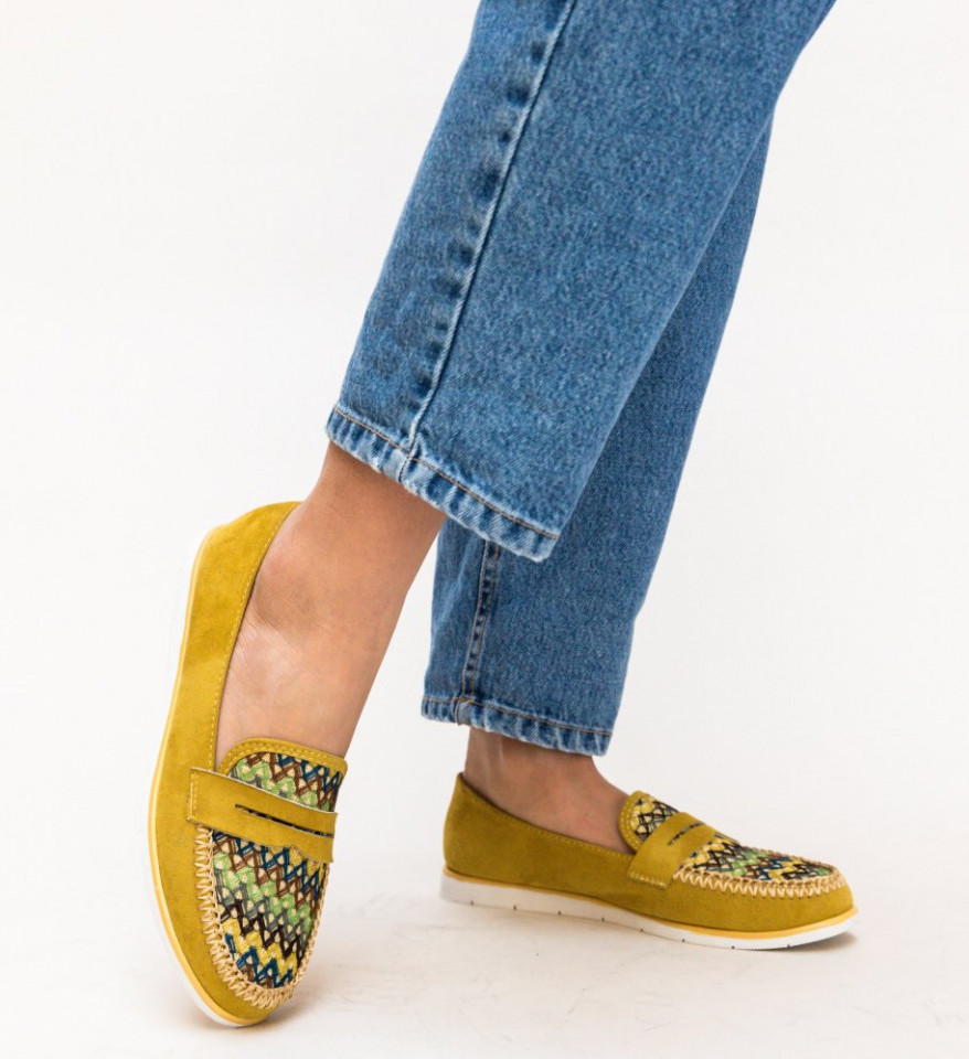 Καθημερινά παπούτσια Sabiha Κίτρινα