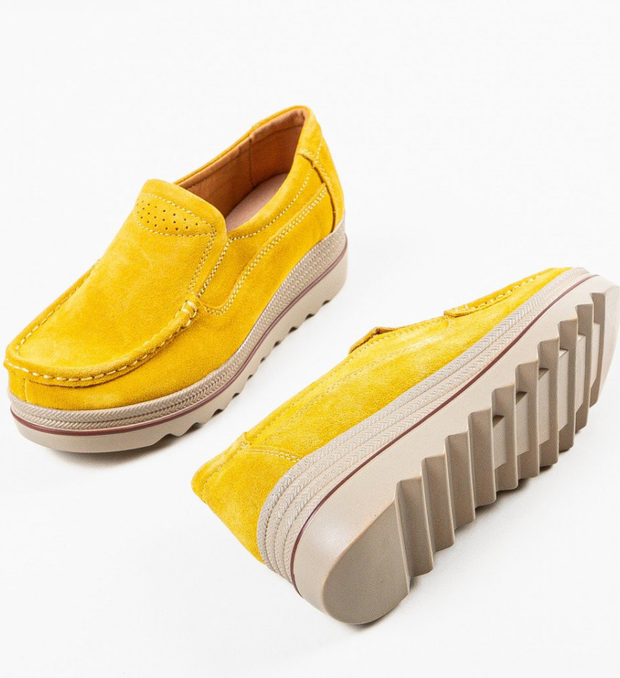 Καθημερινά παπούτσια Smirno Κίτρινα