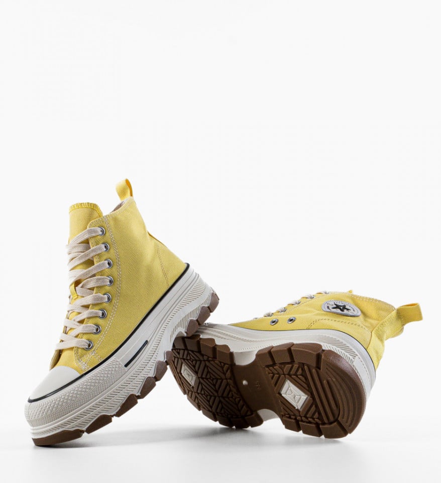 Αθλητικά παπούτσια Puss Κίτρινα