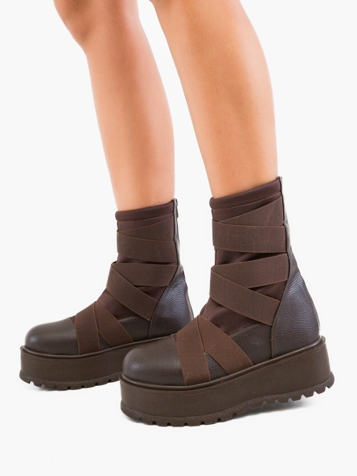 Μποτάκια Eugenio Καφέ - Img 2