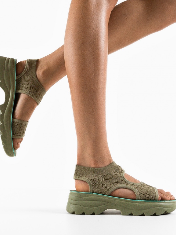 Σανδάλια Kianna Πράσινα - Img 3