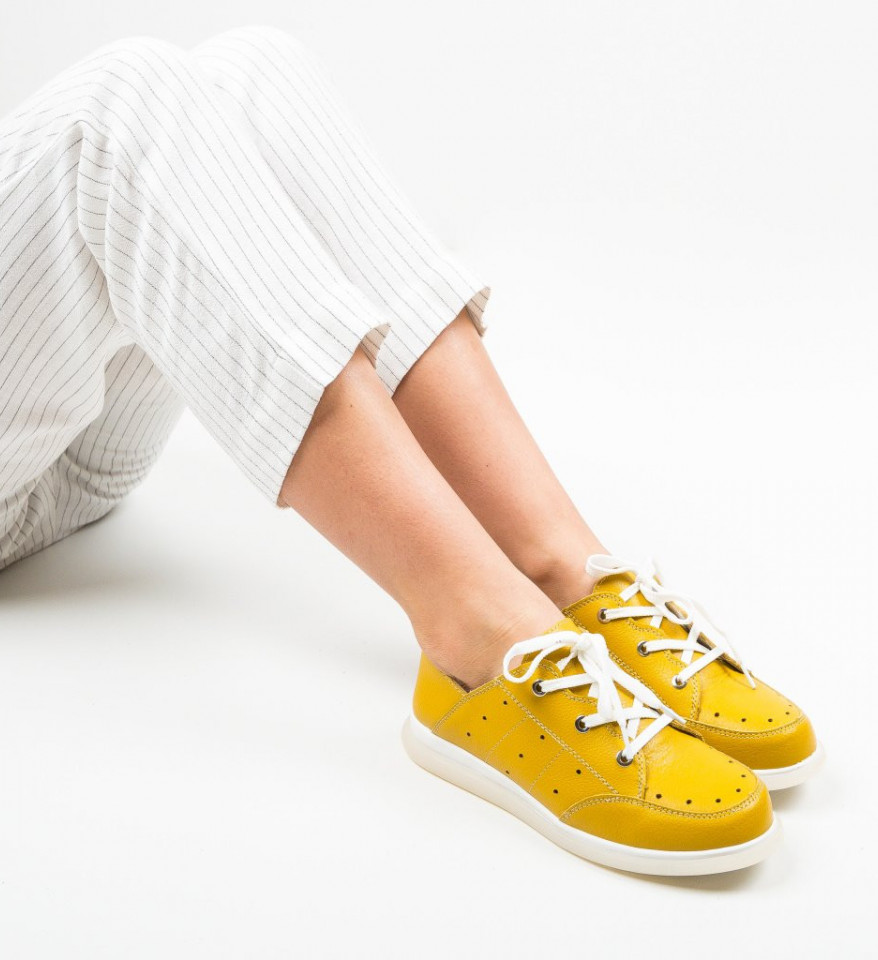 Καθημερινά παπούτσια Bessie Κίτρινα
