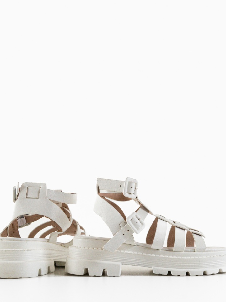 Σανδάλια Valletta Λευκά - Img 4