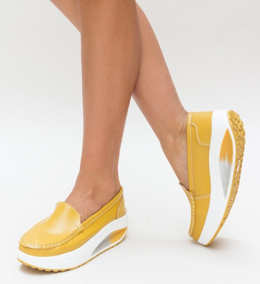 Καθημερινά παπούτσια Drigo Κίτρινα