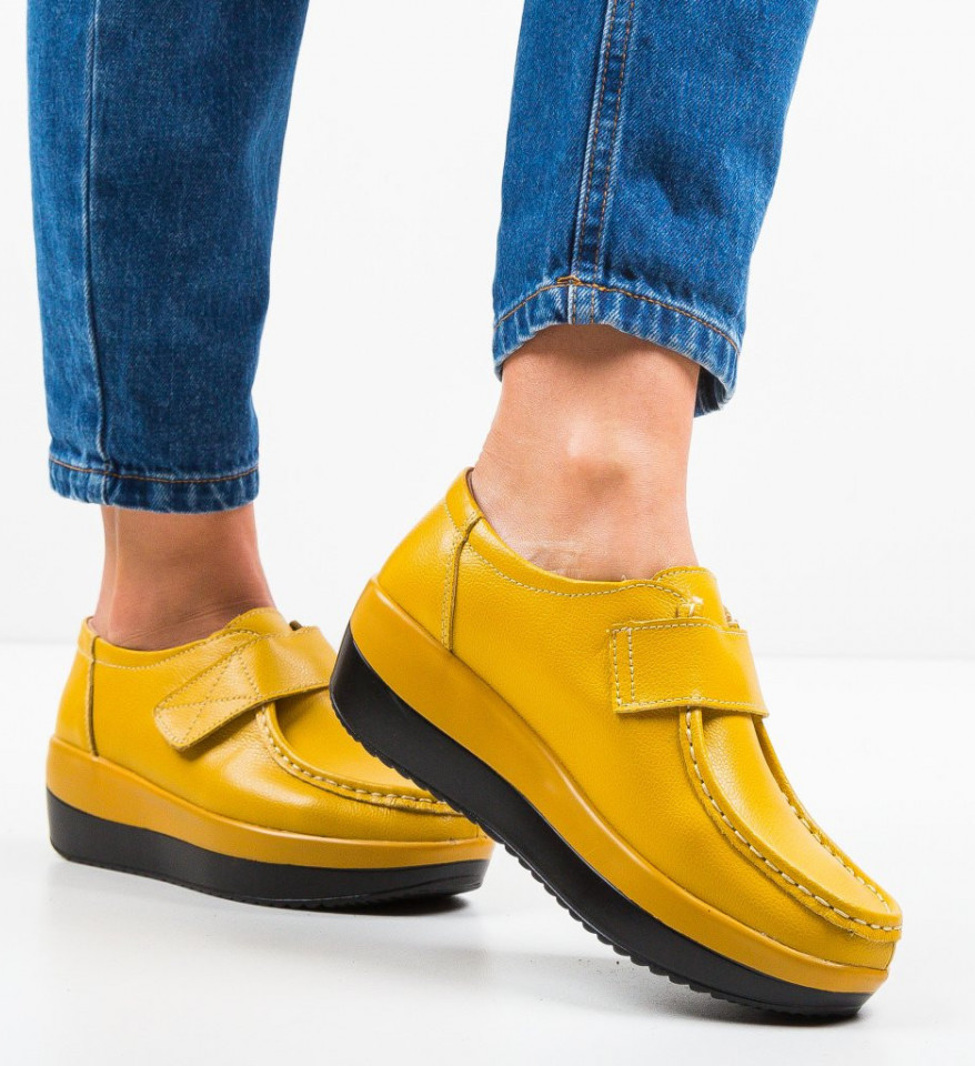 Καθημερινά παπούτσια Groma Κίτρινα