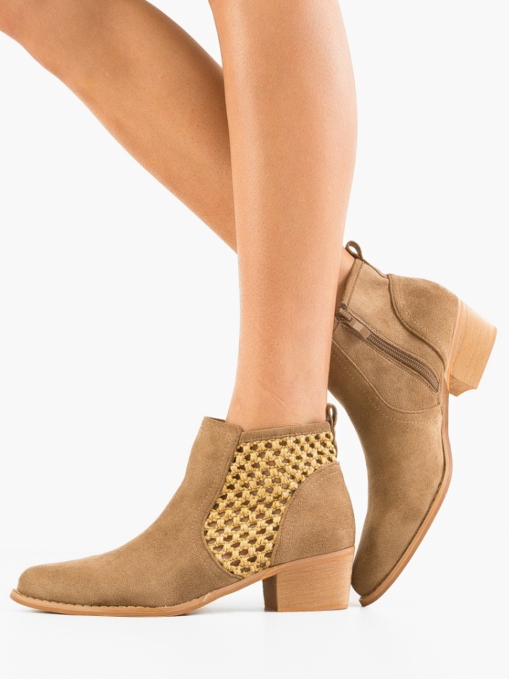 Μποτάκια αστραγάλου Melod Χακί