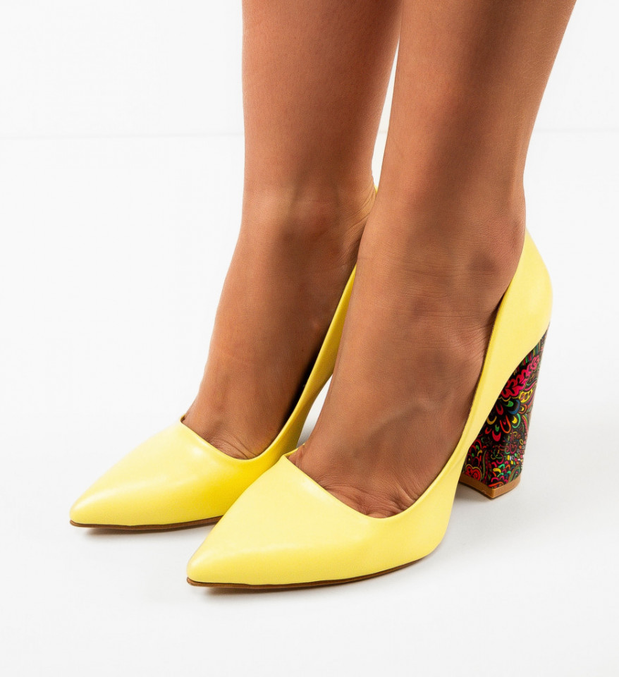 Παπούτσια Monina Κίτρινα
