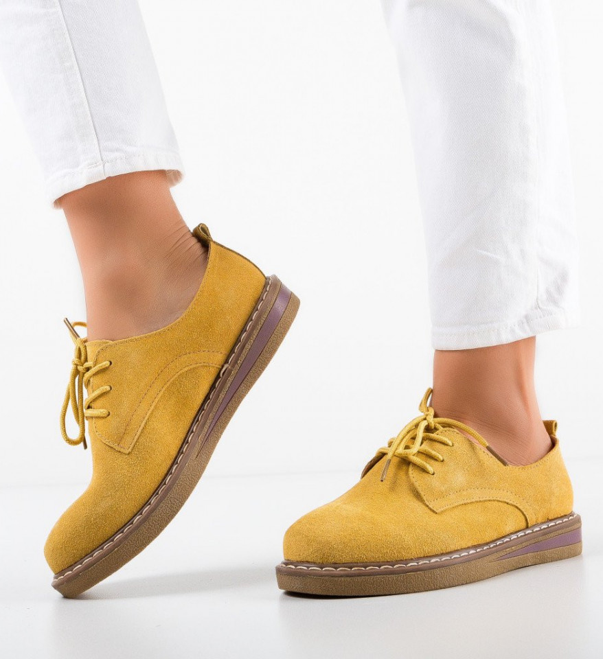 Καθημερινά παπούτσια Romena Κίτρινα
