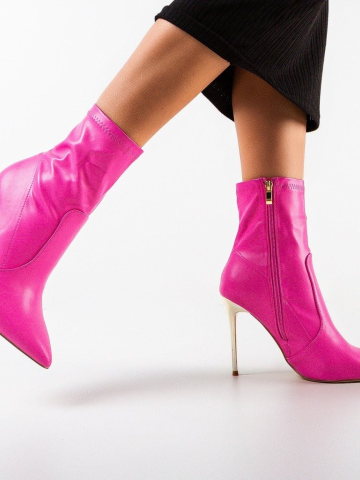 Μποτάκια αστραγάλου Rikesh Ροζ - Img 3