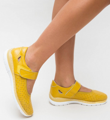 Καθημερινά παπούτσια Domiro Κίτρινα