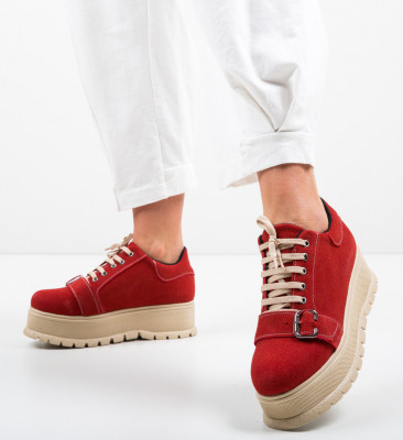 Καθημερινά παπούτσια Ysrael Κόκκινα