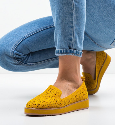 Καθημερινά παπούτσια Omega Κίτρινα