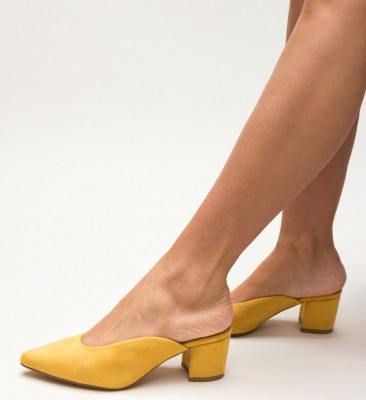 Καθημερινά παπούτσια Lasnow Κίτρινα
