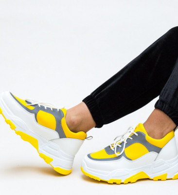 Αθλητικά παπούτσια Kros Κίτρινα